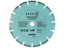 Диск алмазный сегментный Quality ST-7 230х22 "DRONCO"